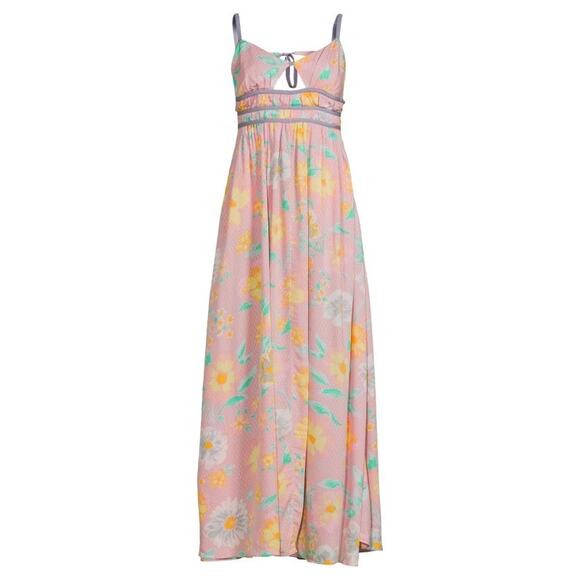 New Free People Wisteria Maxi Dress Light Combo Size Large - Picture 5 of 11